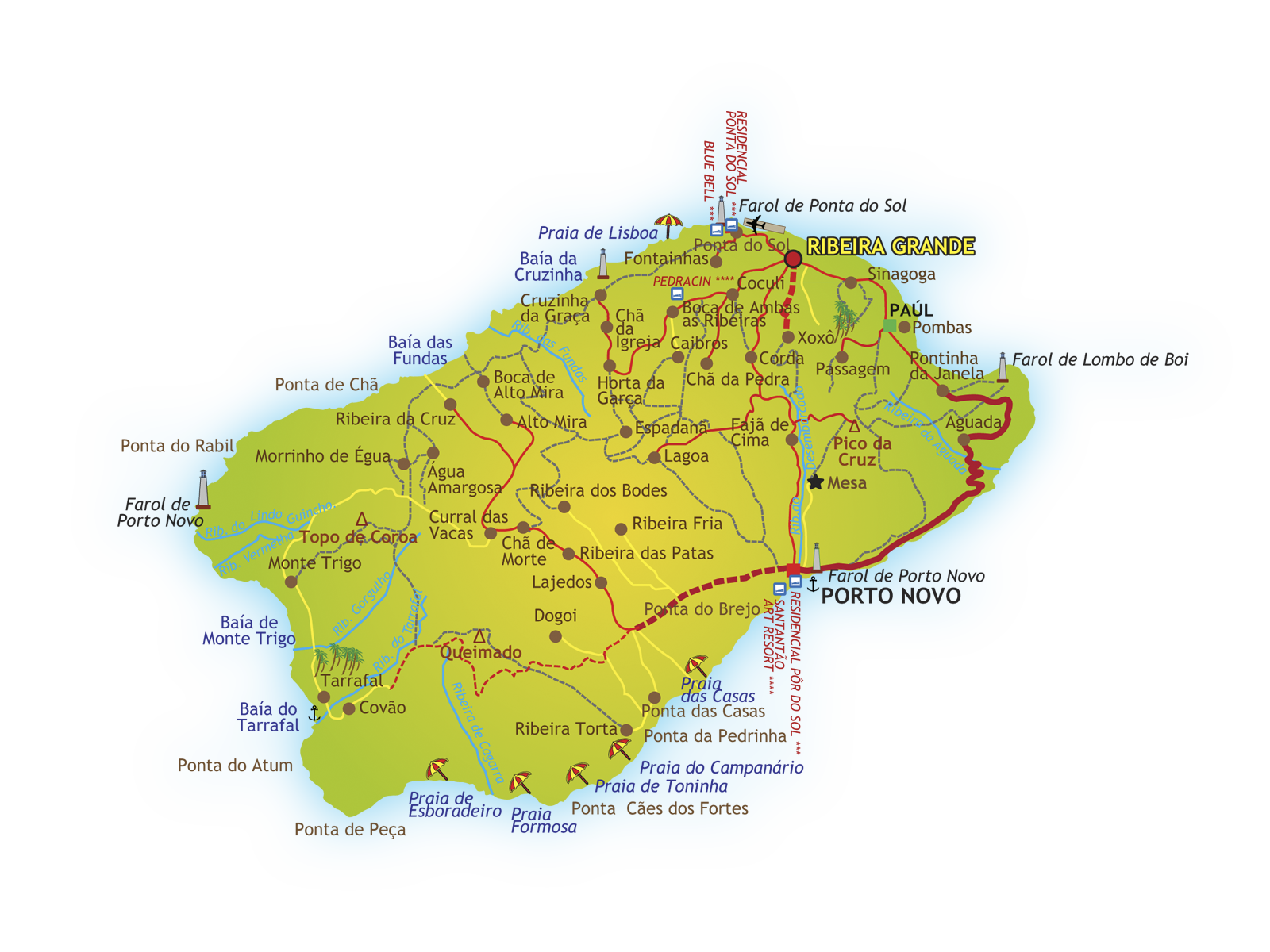 Resultado de imagem para mapa de santo antão